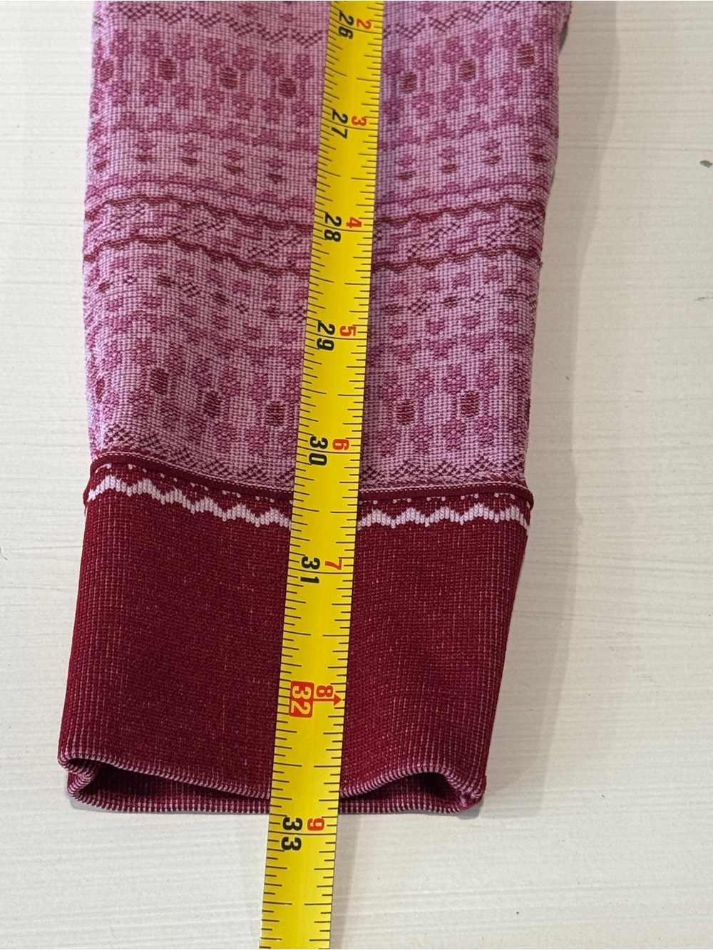 Fabletics Red Patterned High-Waist Leggings - Picture 15 of 16